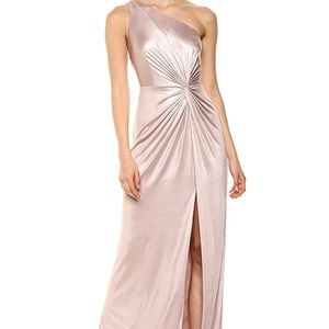 NWT Adrianna Papell Metallic Knotted Dress